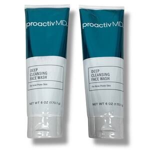Proactiv MD Deep Cleansing Face Wash For Acne-Prone Skin 6 FL oz Lot of 2 Sealed